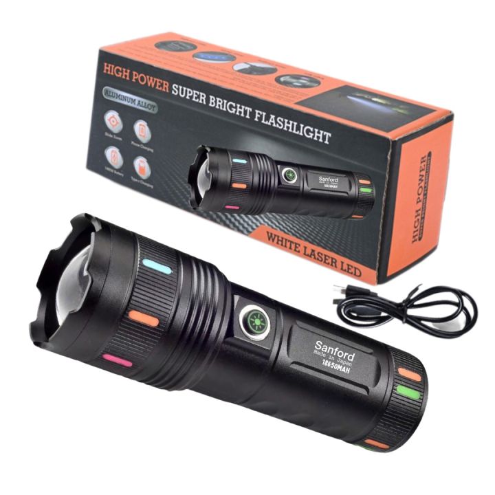Sanford Super Bright Flashlight – White Laser LED Made in Japan - Image 2